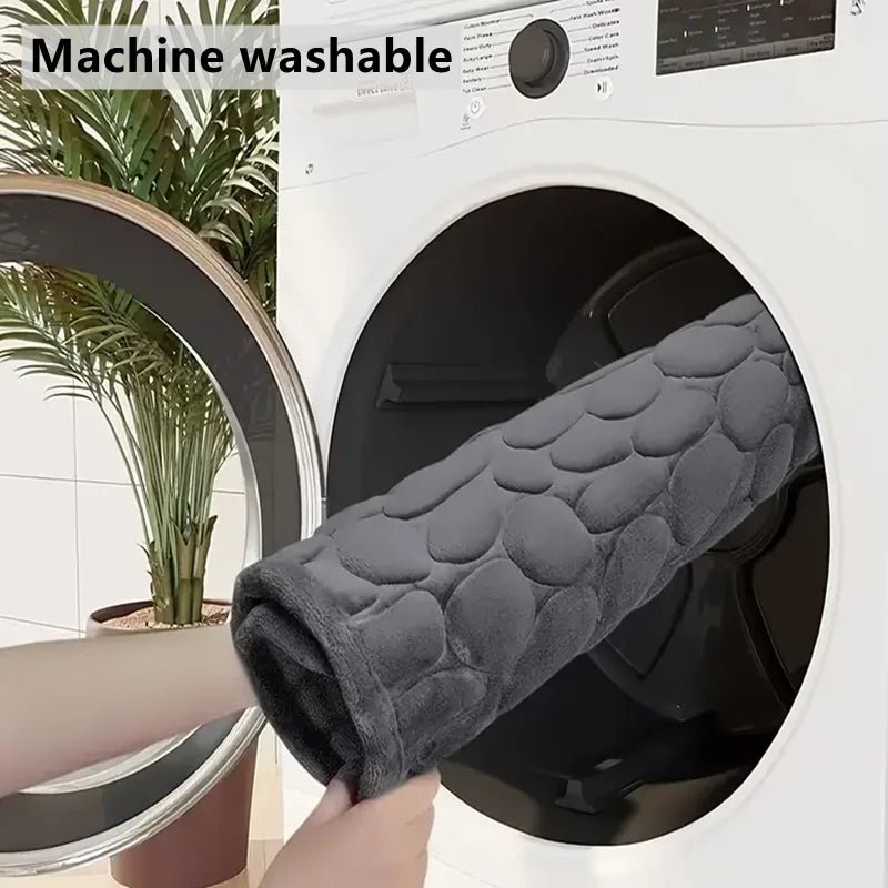 Tapis de salle de bain antidérapant 3D, pavé en relief, paillasson absorbant, tapis de sol de porte, lavable en Machine, séchage rapide - Zone shopping