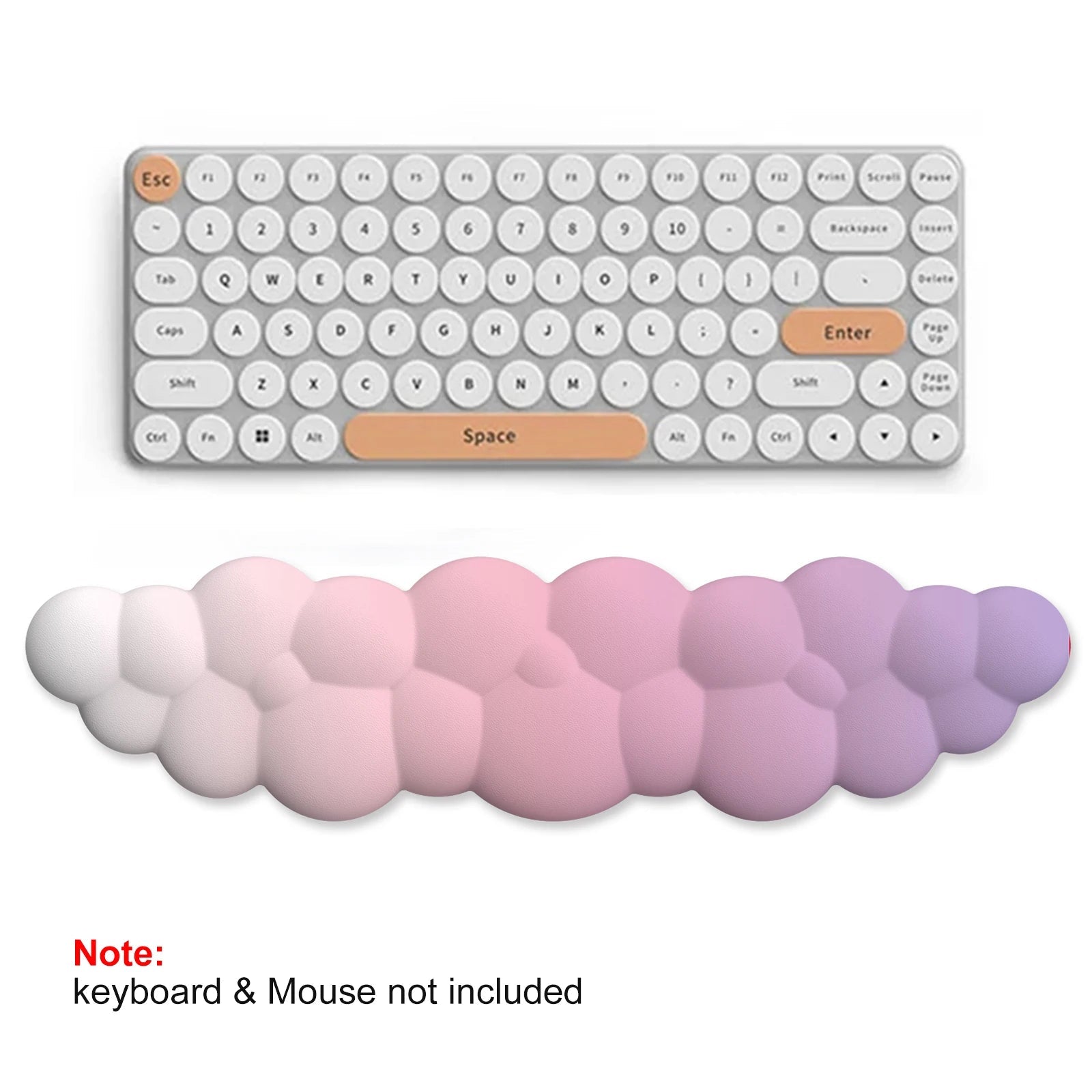 Tapis de souris nuage avec repose - poignet en mousse anti - dérapant - Zone shopping