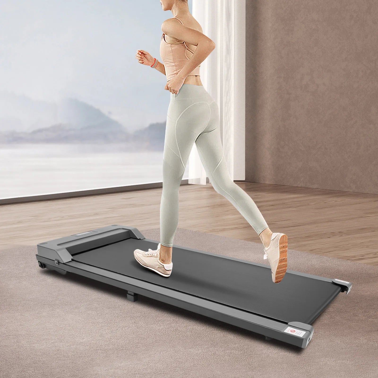 Tapis roulant pliable 3,0 HP, télécommande, faible bruit, 220 lb - Zone shopping