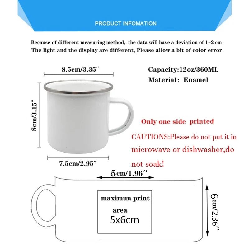 Tasse émaillée remerciement, cadeau original pour enseignants café - Zone shopping