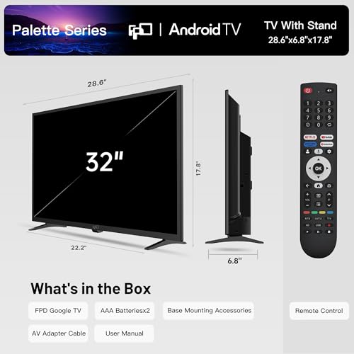 Téléviseur FPD 32 HD 720p, Google Play, Wi - Fi, Bluetooth - Zone shopping