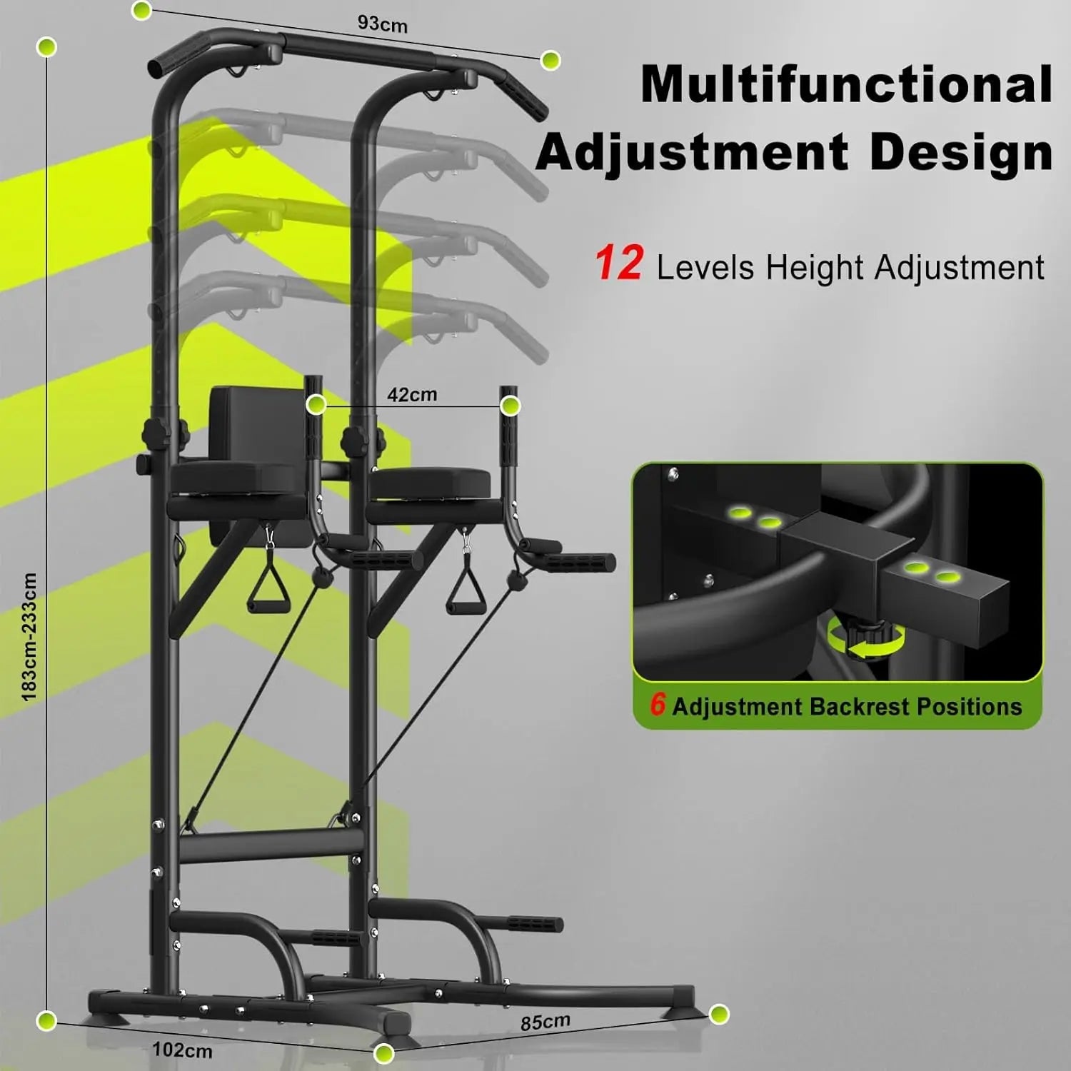 Tour de puissance multifonctionnelle pour musculation à domicile - Zone shopping