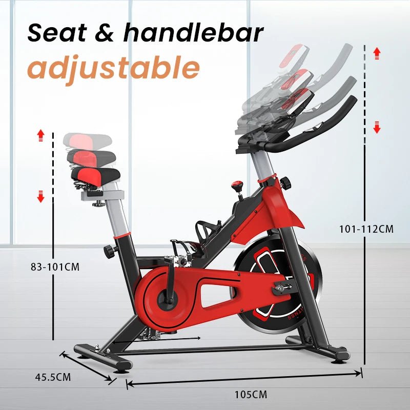 Vélo d'exercice silencieux avec moniteur LCD - 120kg, fitness à domicile - Zone shopping