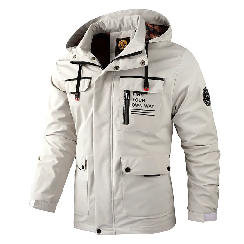 Veste à capuche imperméable homme, manteau d'hiver décontracté - Zone shopping