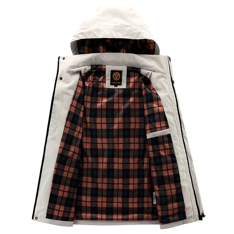 Veste à capuche imperméable homme, manteau d'hiver décontracté - Zone shopping