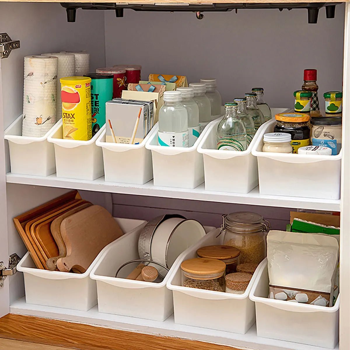 WORTHBUY Boîte de rangement en plastique à roulettes pour réfrigérateur, armoire de collation de bureau de cuisine, soleil, mallette de rangement officielle - Zone shopping