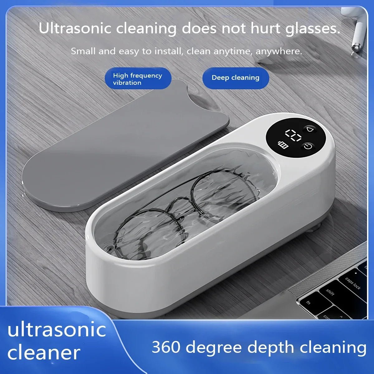Xiaomi MIJIA Nettoyeur Ultrason Portable pour Bijoux et Lunettes - Zone shopping