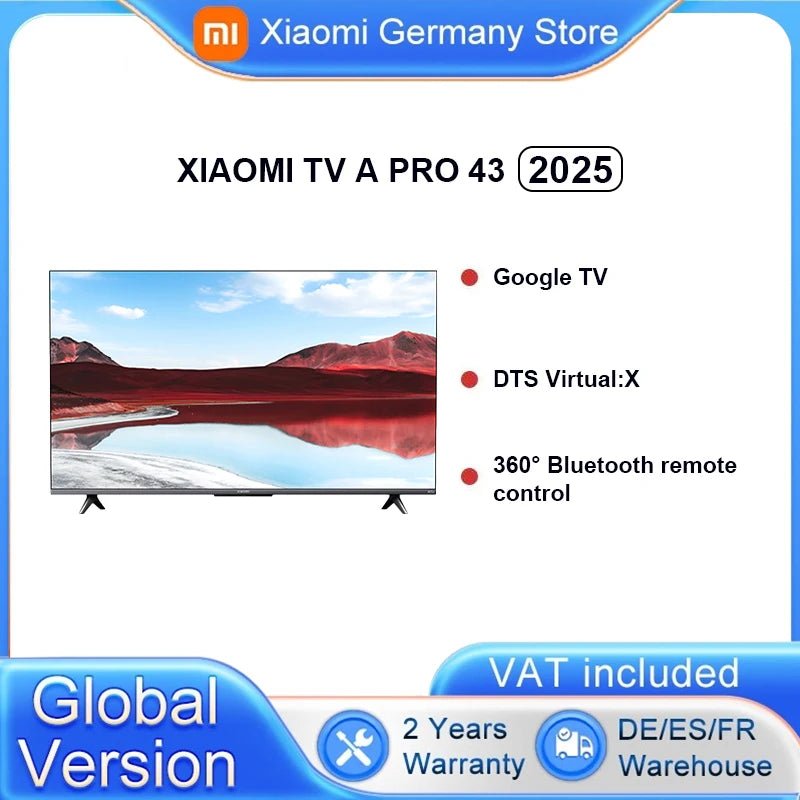 Xiaomi TV A Pro 43 2025 : QLED 4K, métal haut de gamme, ultra - fin - Zone shopping