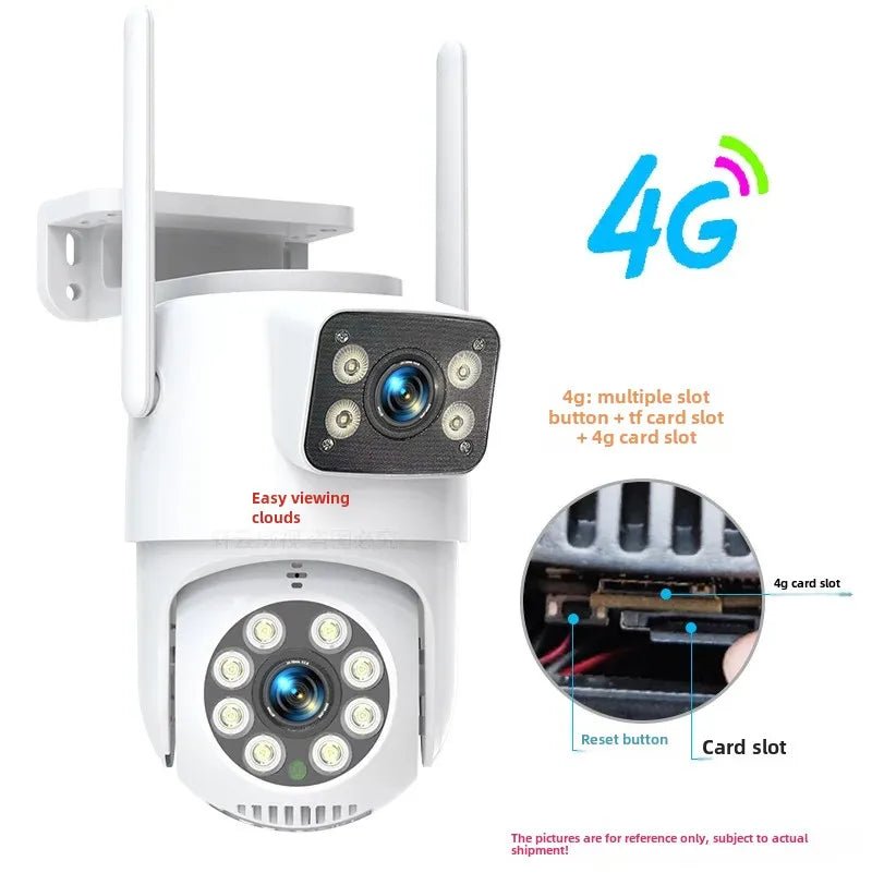 YiShiYun Caméra extérieure 4G avec alarme et suivi réseau - Zone shopping
